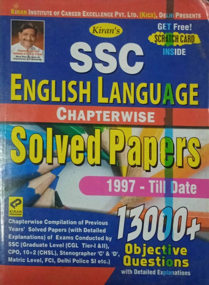 SSC English Language Chapterwise Solved Papers 1997-Till Date 13000 ...