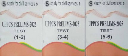 Study for Civil Services UPPCS Prelims-2025 Test Pack of 3 Book (1-2-3-4-5-6) Bilingual