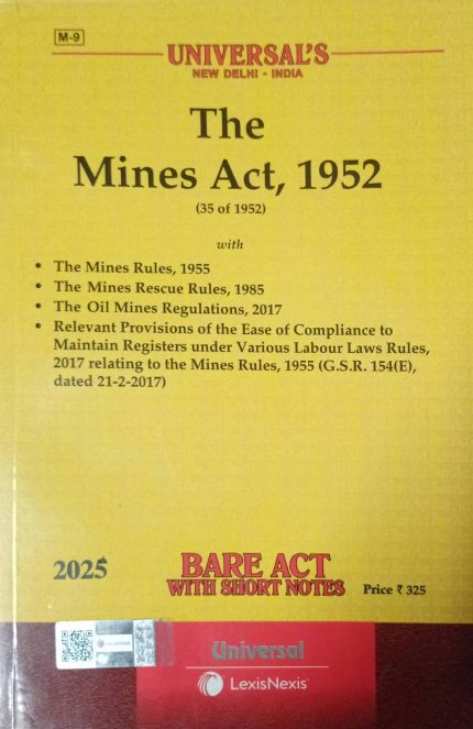 Universal's The Mines Act 1952 Bare Act English Edition 2025 LexisNexis