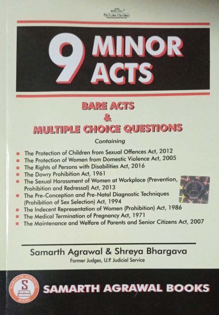 Priksha Manthan 9 Minor Acts Bare Acts & Multiple Choice Questions Samarth Agrawal & Shreya Bhargava 2025-26 Edition